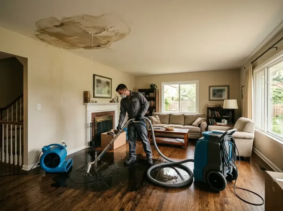 attic-pipe-burst-ceiling-drip-008 — frequently asked questions, Water Damage Restoration & Carpet Care in Fort Madison, IA